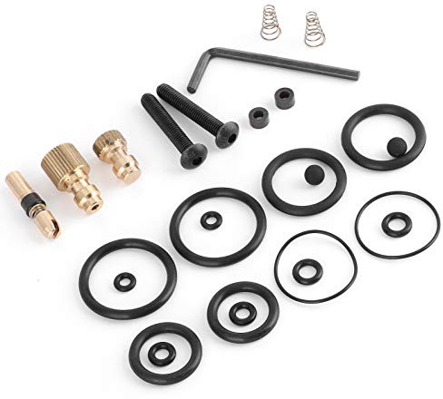RBSD Luftpumpendüse, 30 MPa / 300 bar / 4500 psi Hochdruck Schwarz + Kupfer Luftpumpe Sechskantschlüssel, für PCP Pump Handluftpumpe