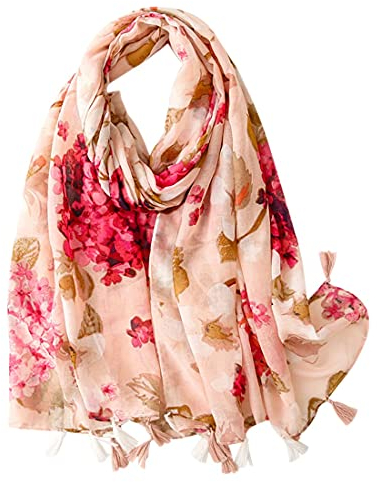 FAIRYGATE Schal Pink Schal Damen Lange Damenschals Weich Fransen Wraps für Frauen Schals & Tücher für Damen 56010