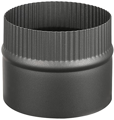 AllFuel HST Stove Collar Adapter for 6 Diameter Black Single Wall Stove Pipe