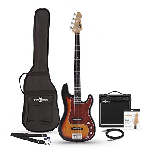 Gear4music LA Select Bassgitarre und Verstärker-Paket für Einsteiger