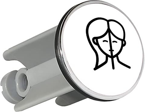 Huuraa Waschbeckenstöpsel Zwillinge Sternzeichen Symbol Geschenk 4cm für Waschbecken Abflussstopfen Zwillinge Geschenkidee