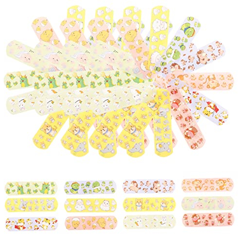 Healifty 120 Stück Cartoon Kinder Pflaster Kinder Bandagen Mädchen Pflaster Klebebandagen Knöchelbandage Erste Hilfe Bandagen Erste Hilfe Wundpflaster Aufkleber Für Wundpflege