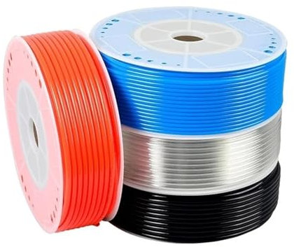 80 mètres pneumatique Tube en polyuréthane composant de Tube d'air Tuyau d'air pneumatique 4mm 6mm 8mm 10mm 12mm Tuyau en polyuréthane compresseur Tuyau d'air Ligne d'air (Color : Blue, Size : 6x4mm
