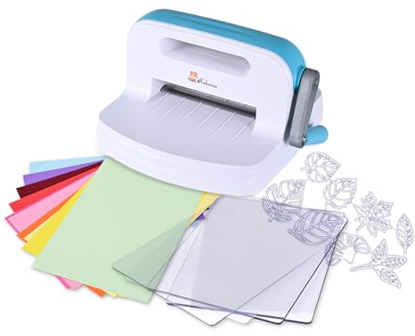 Kokorosa Máquina de Troquelado y Estampado en relieve portátil,Máquina de Troquelado Manual,Máquina de Troquelado Herramientas completas-para Tarjetería,Scrapbooking,Manualidades, 160 mm de apertura