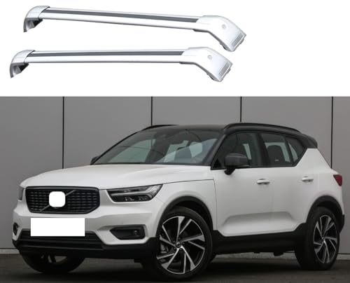 JITEM 2 Stück Dachträger Relingträger Dachgepäckträger Für Volvo XC40 2017-2021 (536), Aluminium Querträger Fahrradträger Dachboxen Dachgepäckablager Boxen Transportsysteme Auto Zubehör