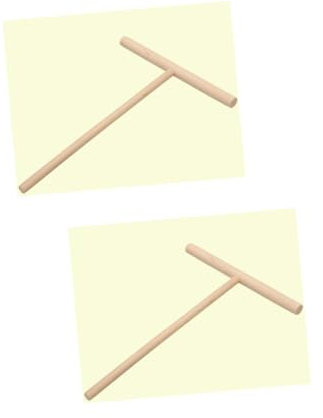 MAGICLULU 2pcs Wood Crepe Pancake Spreader Wooden Dough Distributor Kitchen Utensils Easy Spread Tool