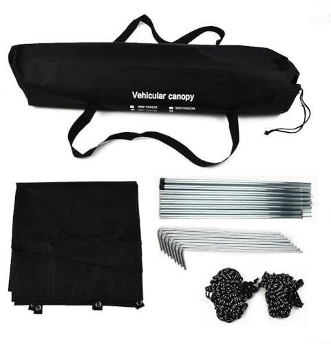 Car Awnings Waterproof Car Side Awning Sun Shelter, Heavy Duty Sunshade Canopy Awning, For Camper Vans, Van Conversions, Motorhomes Or Caravans