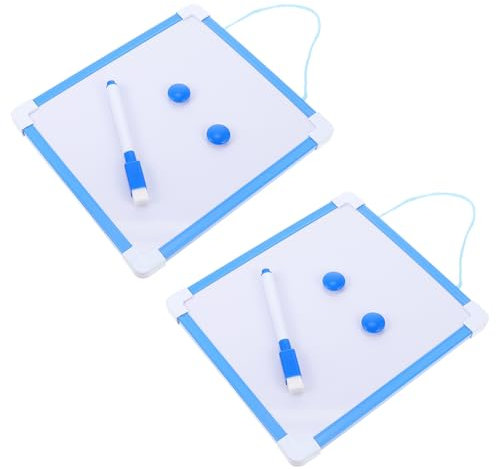 COHEALI 2 Sätze Tafel Wandhängendes Whiteboard Mini-whiteboard Trocken Abwischbare Lapboards Whiteboards Für Wandmontiertes Whiteboard Zum Aufhängen Büro-whiteboard Blue Verzinktes Metall