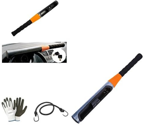 Kompatibel mit Mini Mini 5P Anti-Diebstahl-Lenkradsperre Baseball Lenkradschloss für mechanisches Auto verhindert universelle Drehung mit Schloss