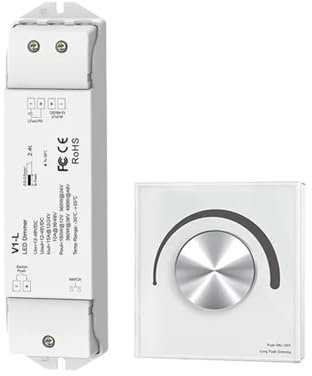V1-L Dimmer LED 12-48V Dimmer tattile monocromatico Dimmer for strisce LED 2.4G PWM(V1-L+T11-K)