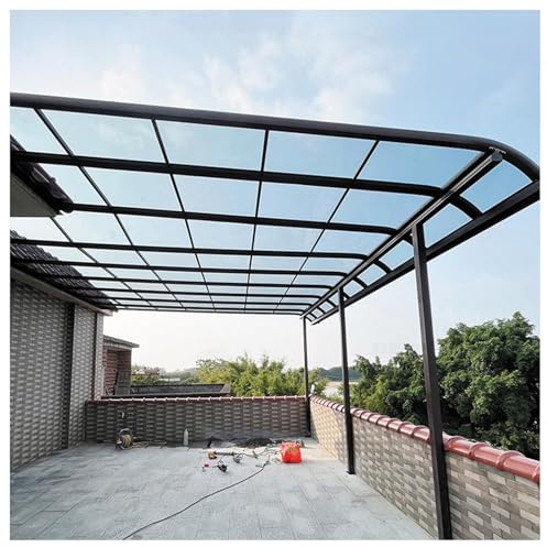 Toldos Exteriores Paneles de Invernadero Tejados de Plastico Exterior Fácil de Cortar para Jardines Exteriores Invernaderos.(Transparent,100x100cm)