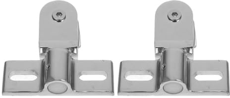 iplusmile 2-Pack Shower Door Pivot Hinges – 8mm Glass Top & Bottom Clamp Kit, Heavy-Duty Stainless Steel Replacement for Frameless Bath Screen, Easy Install for Bathroom Renovation