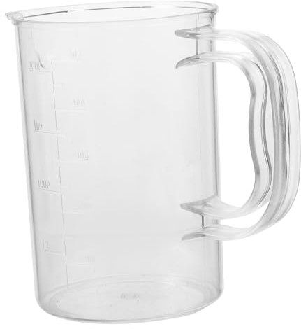 CHICAMPERA Taza Medidora Transparente Con Escala Para Hornear Para Cocinar Casa o Preparar Bebidas Como Leche Reutilizable Material Plástico Seguro Para Alimentos