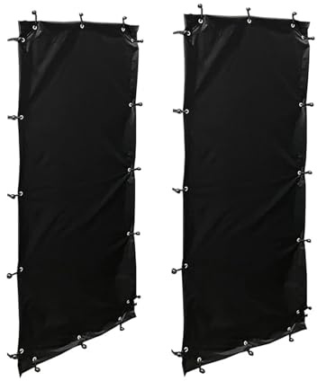 Bâche résistante aux intempéries pour bois de chauffage d'extérieur - Bâche de rideau pour camping et barbecue - Bâche de protection résistante aux intempéries