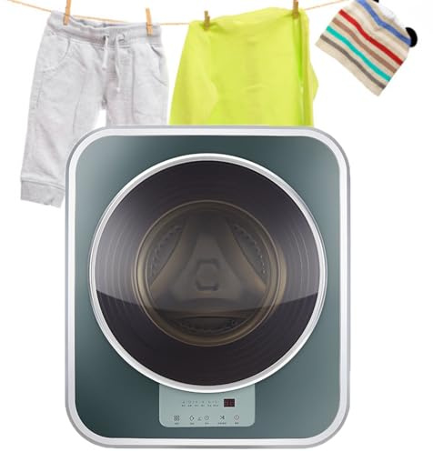 ToayNia Laveuse Électrique Compacte Murale, Mini Lave-Linge Mural, Capacité De Lavage 3 Kg, Lavage Rapide en 15 Minutes À Chargement Frontal Square