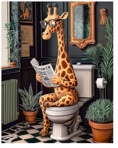Mafenr Art Cerf Peinture Numero Adulte, Cerf Peinture Par Numero Adulte, Coloriage Par Numéro Pour La Décoration De La Maison - 40x50cm