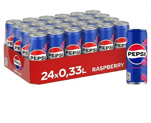 Pepsi Raspberry Flavour 24 x 330 ml (24 latas - sabor frambuesa)