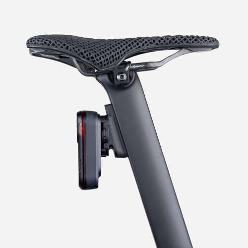 beSmart.bike Support de tige de selle de vélo, imprimé 3D en fibre de carbone, selle de vélo pour Garmin Varia 715, compatible avec Canyon Aeroad Gen 4, montage par boulon (position inférieure)