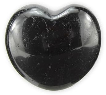 Budawi® schwarzes Turmalin Edelstein Deko Herz Handschmeichler