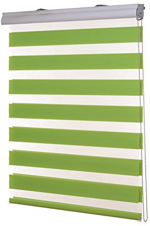 Ventanara® Doppelrollo Grün Kassetten Duo Rollo Seitenzugrollo inklusive Montagematerial 160 x 220 cm