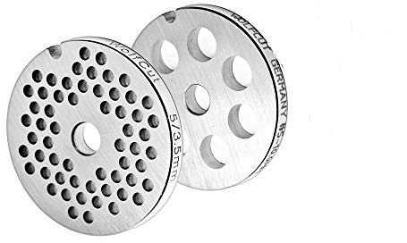 Wolfcut Bosch MUZ45LS1 Lochscheibensatz 3,5 MM + 10,0 MM/kompatibel mit Fleischwolf zu Bosch Küchenmaschinen MUM4... MUM5...