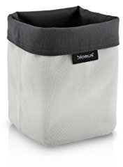 blomus 68893 Ara Korb, Stoff, sand-anthrazit, 9 x 9 x 11,5 cm