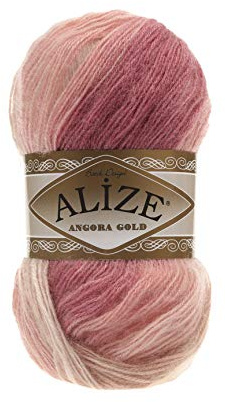 5x100g ALIZE Angora Gold Batik Türkische Wolle fantastischer Farbverlauf Mohair #5652