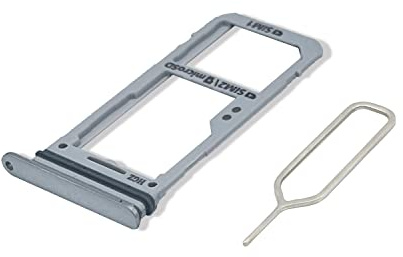 Eonpam Tiroir Carte SIM pour (Samsung Galaxy S8) Support Qualité d'origine Remplacement Plateau Memory SD Slot Carte SIM avec Aiguille SIM(Argenté)