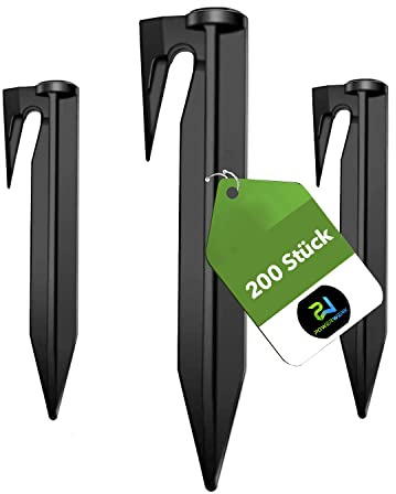 PowerWERK® 200 picchetti per il robot tosaerba, accessori per tosaerba, picchetti di fissaggio per cavi di limitazione, compatibili con Bosch, Gardena, Husqvarna, Worx e molto altro ancora.