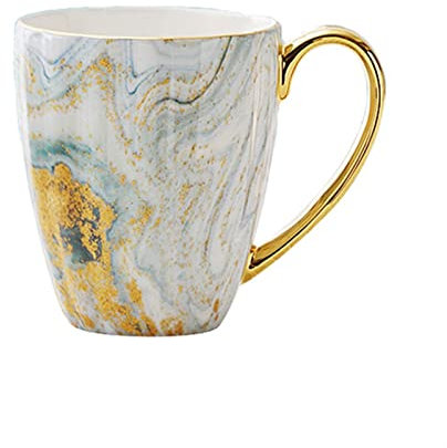 CRAGCO Tazze per Tazze Tazza di Grosso Calibro Tazza da caffè Bone China Tazza da caffè Tazza da Colazione Tazza da Latte, 400 ml Tazza di caffè (Color : B)