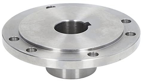 Flangia per Tornio da 125 Mm, Flangia di Collegamento Mandrino in Acciaio Ad Alto Contenuto di Manganese, Accessorio Piastra Frontale Mandrino per K11‑125 K12‑125 K72‑125(16 mm)