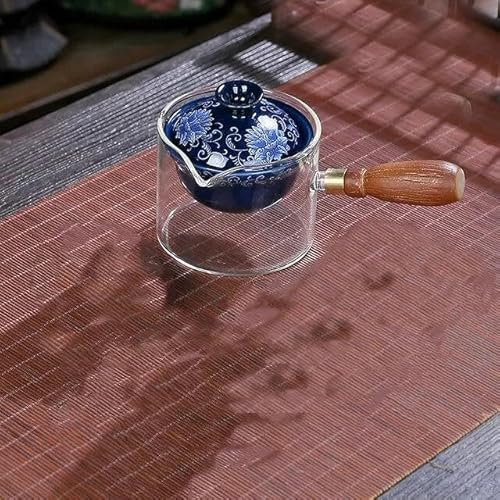 RAEF Ceramic Glass Teapot Chinese Gongfu Tea Pot 360 Rotation Tea Maker Automatic Single Pot Teapot For Tea