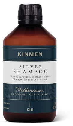 Kin Kinmen Silver Shampoo 300 ml | Spezifisches Shampoo für graues oder weißes Haar. Reinigt sanft und neutralisiert gelblichen Reflexion, verleiht dem Haar wieder seine weiße und natürliche Brillanz.