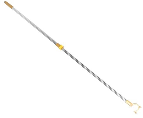 KOMBIUDA Teleskop Reichstock Ausziehbare Kleiderstange aus Edelstahl, Gold
