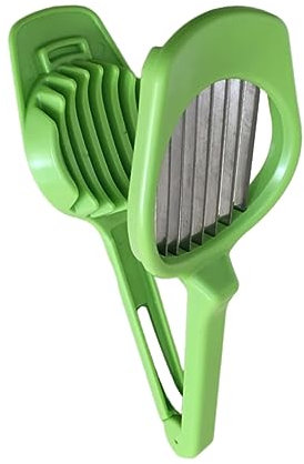 IMIKEYA Coupe-œufs Multifonctionnel Vert En Abs Ergonomique – Trancheuse Pour Œufs, Champignons Et Fruits – Ustensile Cuisine Pratique Pour Maison Et Restaurant