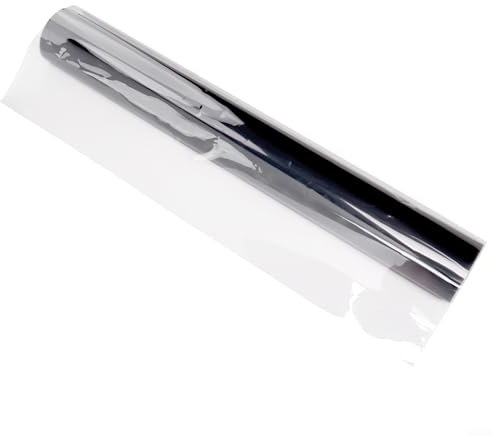 Hasaller Pellicola per protezione solare, isolamento termico, pellicola a specchio, blocca i raggi di calore, a risparmio energetico, adesivo elettrostatico (40 x 100 cm)