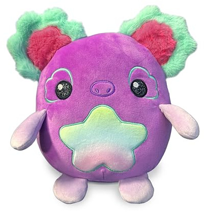 SquishPets Medium - Kuscheltier Chika , Plüschtier mit Doppelohren 19 cm zum Kuscheln und Spielen