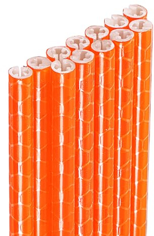 sourcing map 72pcs Bike Reflective Spoke Skins 0.2 Plastic Bicycle Spoke Reflectors Spoke Covers Trim Wrap Wheel 360°Visibility for Road Mountain Bike Motorcycles Decoration, Orange