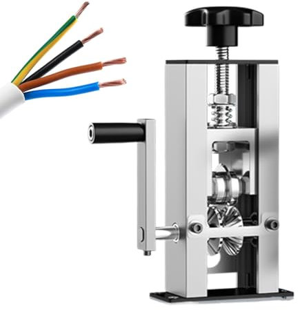 Máquina pelacables de cobre con manivela para cables multifilamento de 1 a 25 mm, cable de monofilamento, cables de aviación