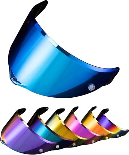 PSLER Helmvisier RACE 3 RACE 2, für AGV Pista GP RR Pista GPR CORSA-R | Tiefes blau motorradhelm ersatzvisier passend für Stream Rapid Storm motorradhelme, antibeschlag klarheit uv-schutz