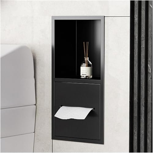 Shower Niche, Stainless Steel Embedded Wall Shelf, Bathroom Shelves, Home Bedroom Kitchen Wet Room Alcove, Shampoo Toiletry Toilet Paper Waterproof Storage Shower Organiser