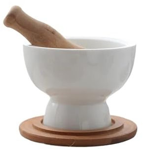 Mortero Mortero de cerámica, maja, machacador de pimienta, molinillo de especias, recipiente for triturar, recipiente for triturar manualmente, molinillo de alimentos, herramientas for triturar Morter