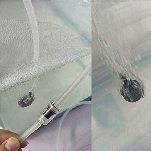 Tbest TillBehörssset För Akvarieluftpump, Standardluftslang, Luftstenar, Backventiler Och Sugkoppar För Akvarium med Transparent Material Och Idealisk Längd älr de Flesta Akvarier,
