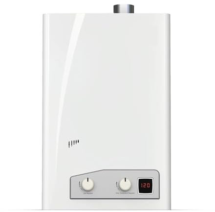 Scaldabagno Elettrico, Riscaldatori Elettrici Istantanei A Gas For Scaldabagno Senza Serbatoio A Propano Liquido Da Interni Da 4,0 GPM Grandi Elettrodomestici Domestici ,Per cucina, bagno, lavaggio(Li