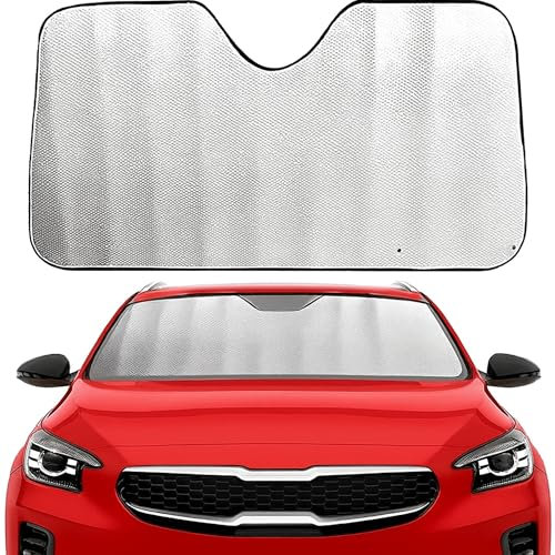 AUTOZOCO Parasol para Parabrisas Delantero Homologado, Protector Solar para Parabrisas Delantero Máxima protección, Parasol para automóvil de 300 Gramos, Universal, Medidas 130 x 60 cm