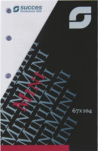 Succes Mini Kalendereinlage 2026 1 Woche auf 2 Seiten Weiß Deutsch