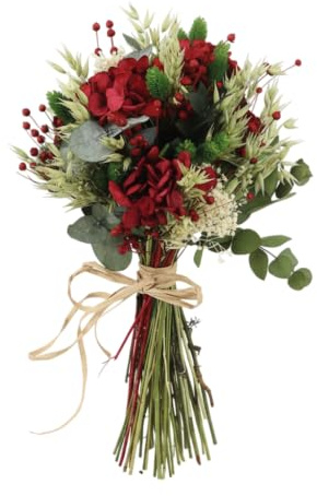 Ramo Preservado de Hortensias Rojas – Amor y Belleza Eterna | DECOALIVE