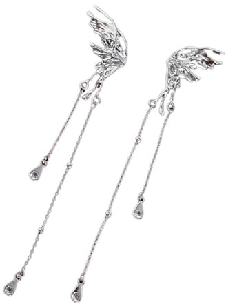 ZUJIABAO 2 piezas elegantes de mariposa de imitación para decoración de auriculares abiertos, joyería extraíble, accesorios de instalación rápida para auriculares
