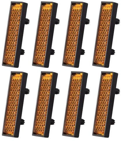 Oxtxuzdm 8 Stück Pedal-Reflektoren, verstärkte Reflektoren für Fahrrad, Pedale, Rad, Nachtwarnpedal