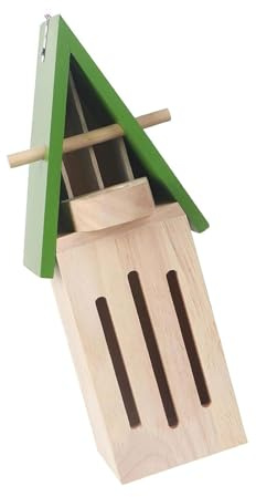 FGDTREE Handgefertigter Schmetterlings Lebensraum Futterspender Aus Holz Einfache Installation Gartendekoration Für Die Naturbeobachtung Naturholz Schmetterlings Lebensraum Freien